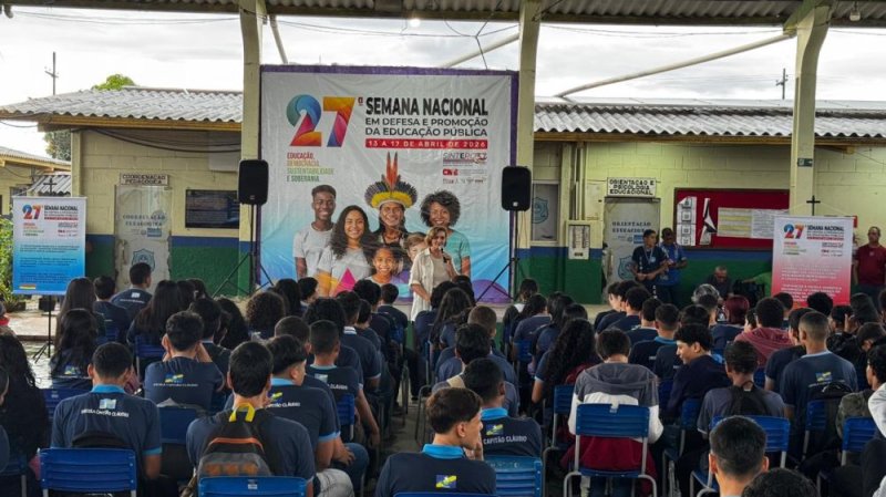 Entre rima e reflexão: SINTERO mobiliza estudantes em defesa da educação pública
